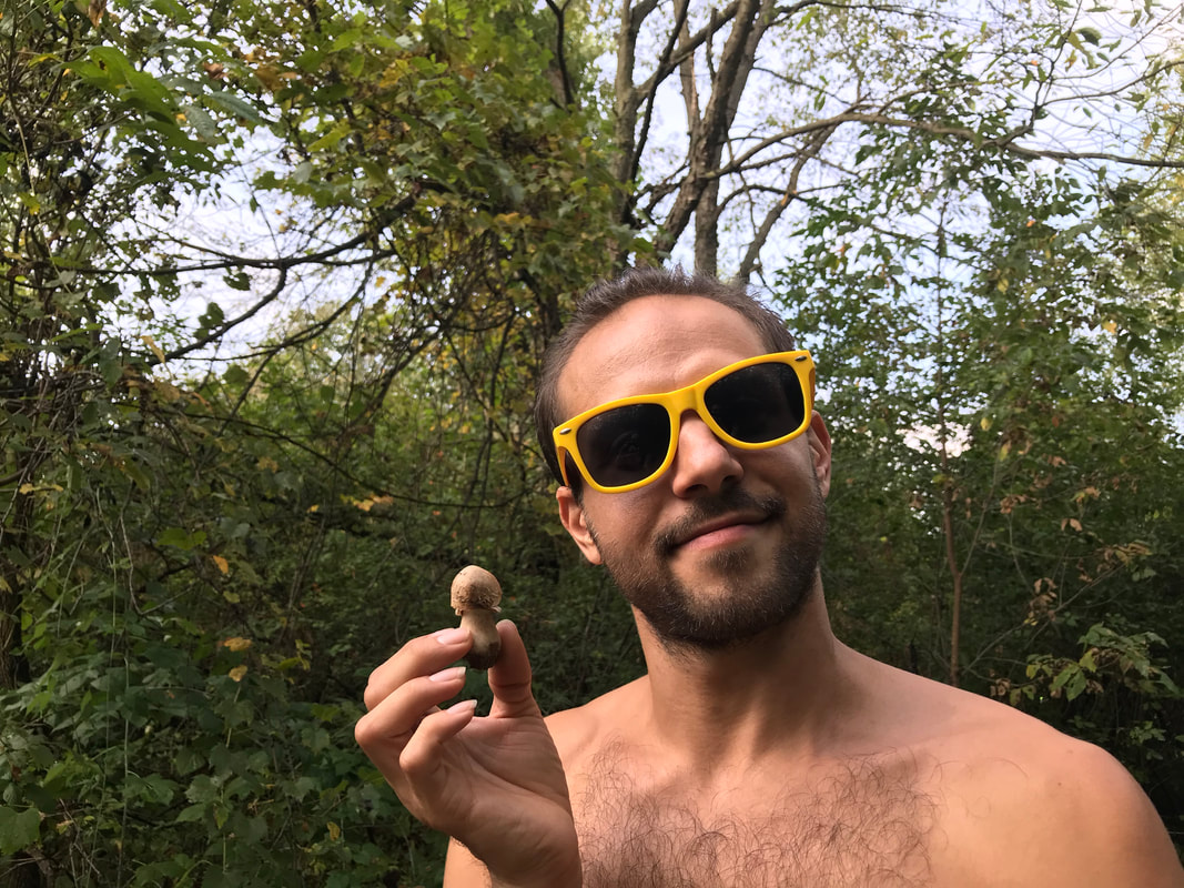 Space Baby holding a mushroomPicture